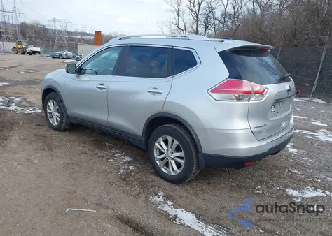 2015 Nissan Rogue Sv from USA, damaged, VIN KNMAT2MV1FP500956